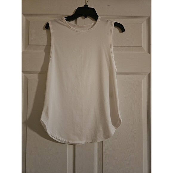 Fabletics White Trisha Tank Cool Coverage Jersey Mesh Women's Size XSmall - Picture 1 of 4